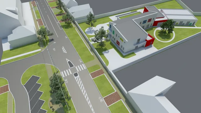 Eger, Kertész utca – útfelújítás látványterve