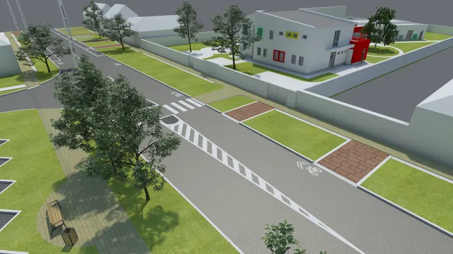 Eger, Kertész utca – útfelújítás látványterve